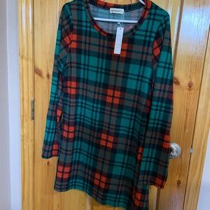 Red & Green checkered tunic